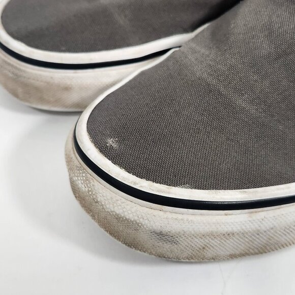 Classic Vans Gray Slip-On Sneakers - Picture 3 of 5